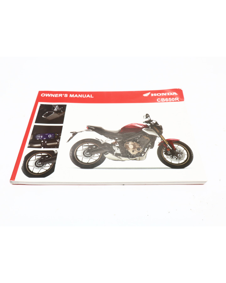 Honda CB650R, instruktionsbok